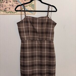 Plaid Brown GB Dress